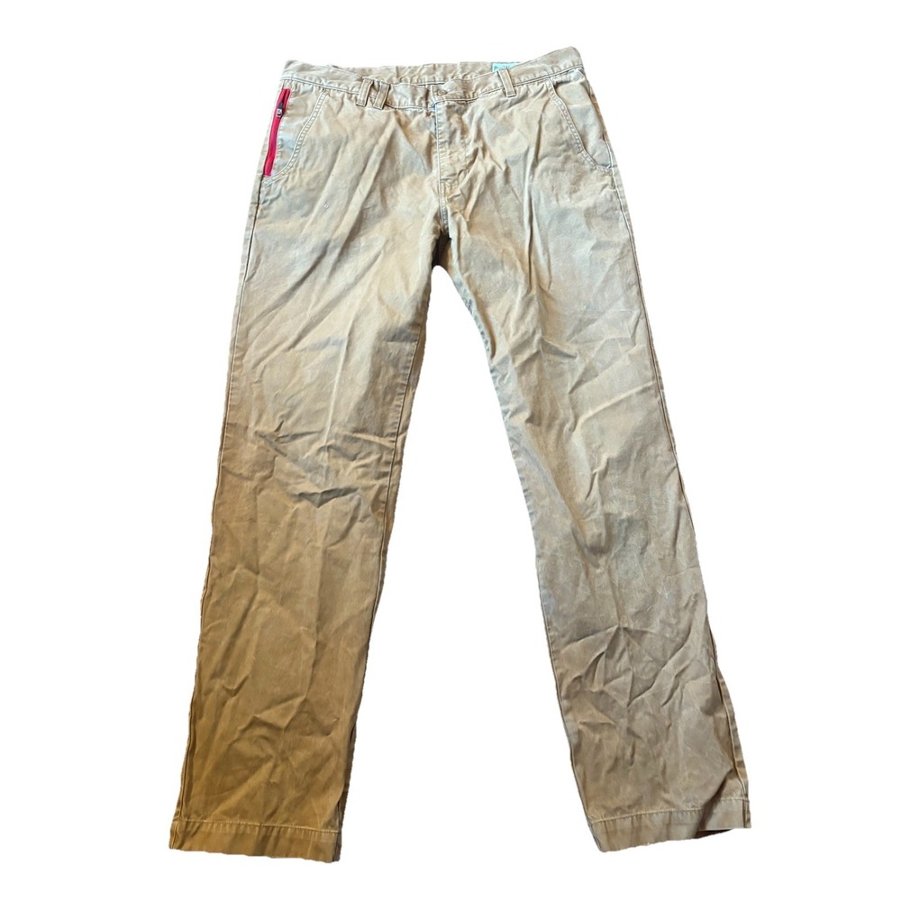 Woolrich Vintage Brown Pants Mens 34x32 Straight Leg‎ Fit Cotton